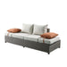 Salena - Patio Sofa & Ottoman - Beige Fabric & Gray Wicker - 26" Sacramento Furniture Store Furniture store in Sacramento