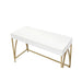 Lightmane - Desk - White High Gloss & Gold Sacramento Furniture Store Furniture store in Sacramento