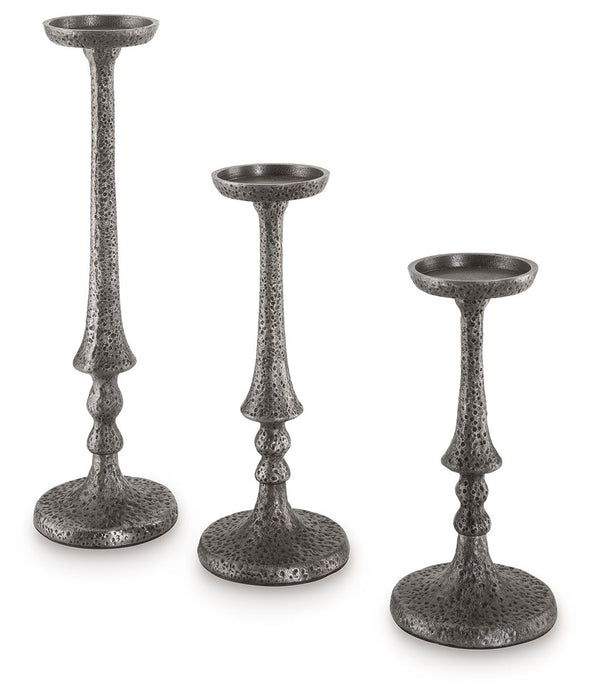 Eravell - Pewter Finish - Candle Holder Set (Set of 3) Sacramento Furniture Store Furniture store in Sacramento