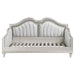 Evangeline - Upholstered Twin Daybed With Faux Diamond Trim - Silver And Ivory Sacramento Furniture Store Furniture store in Sacramento