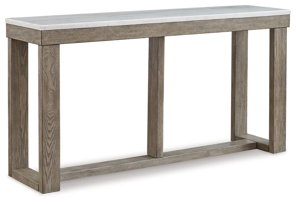 Loyaska - Brown/ivory - Sofa Table Sacramento Furniture Store Furniture store in Sacramento