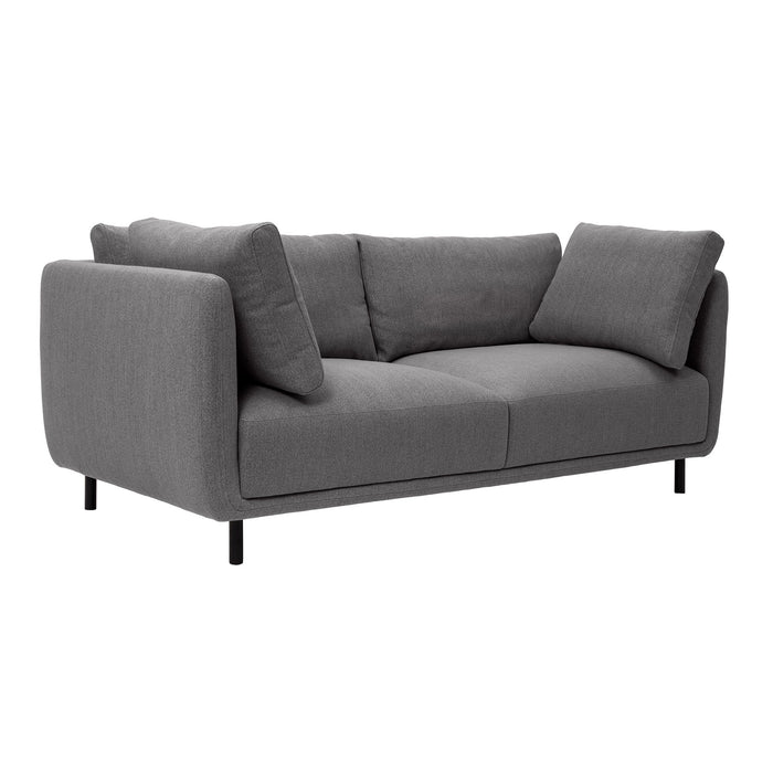 Serenity - 79" Fabric Sofa With Black Metal Legs