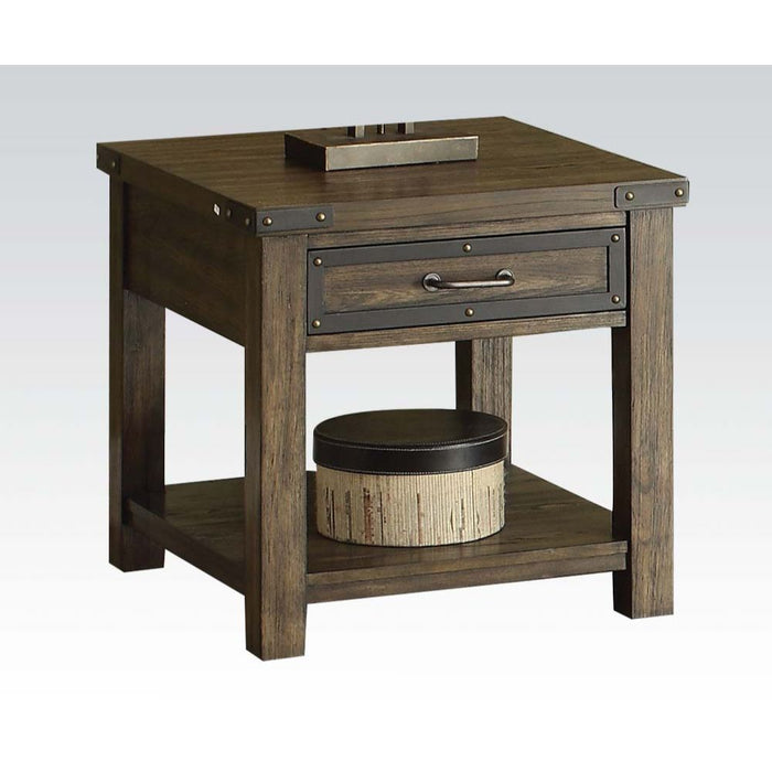 Kailas - End Table - Weathered Dark Oak Sacramento Furniture Store Furniture store in Sacramento