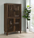 Elouise - 4-Door Engineered Wood Tall Accent Cabinet - Dark Pine Sacramento Furniture Store Furniture store in Sacramento