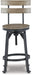 Lesterton - Light Brown / Black - Swivel Barstool (Set of 2) Sacramento Furniture Store Furniture store in Sacramento