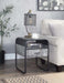 Raziela - End Table - Concrete Gray & Black Finish - 22" Sacramento Furniture Store Furniture store in Sacramento