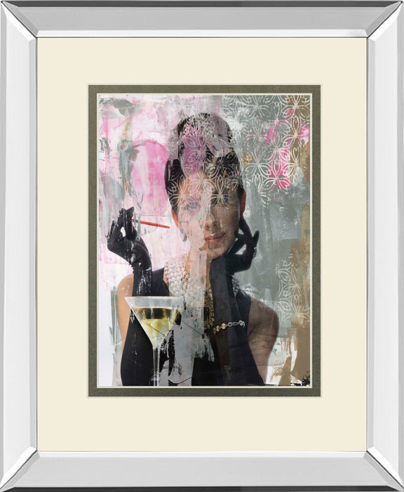 Lady Of Class By Amiee Wilson Mirrored Frame - Dark Gray