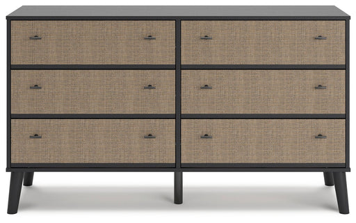 Charlang - Black / Gray - Six Drawer Dresser Sacramento Furniture Store Furniture store in Sacramento