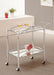 Shadix - 2-Tier Serving Cart With Glass Top - Chrome And Clear Sacramento Furniture Store Furniture store in Sacramento