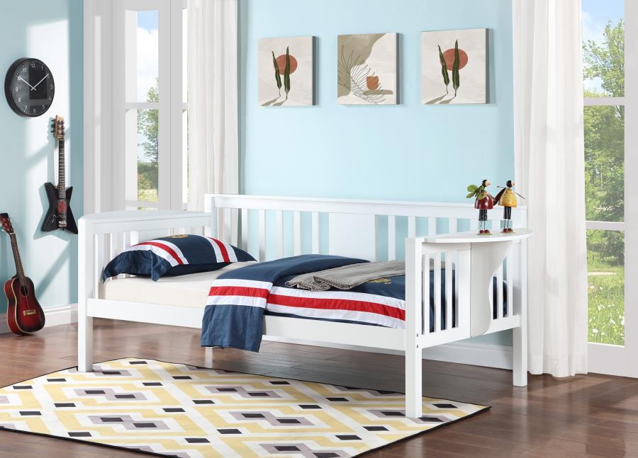 Bethany - Wood Twin Daybed With Drop-down Tables