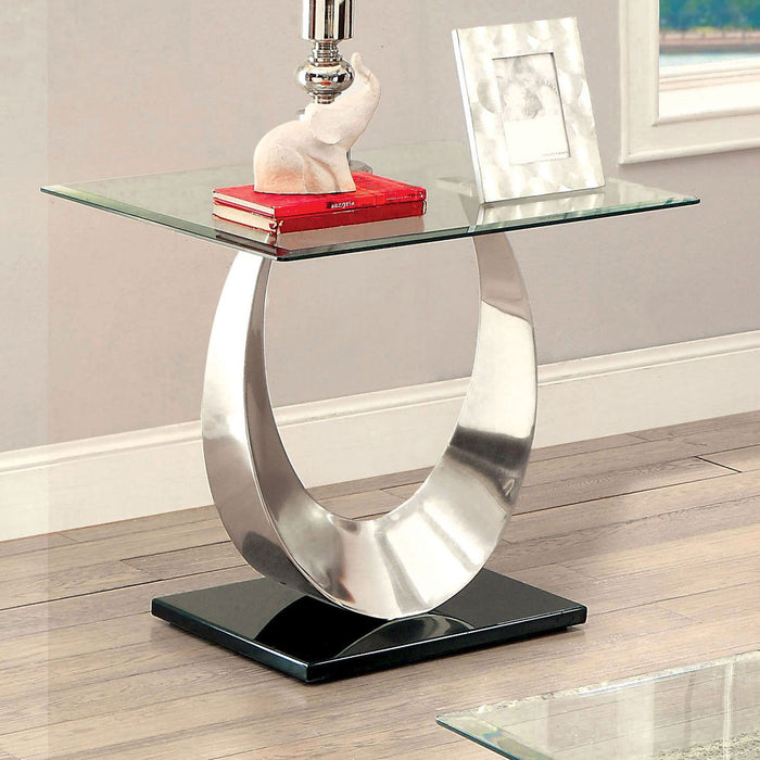 Orla - End Table - Satin Plated / Black Sacramento Furniture Store Furniture store in Sacramento