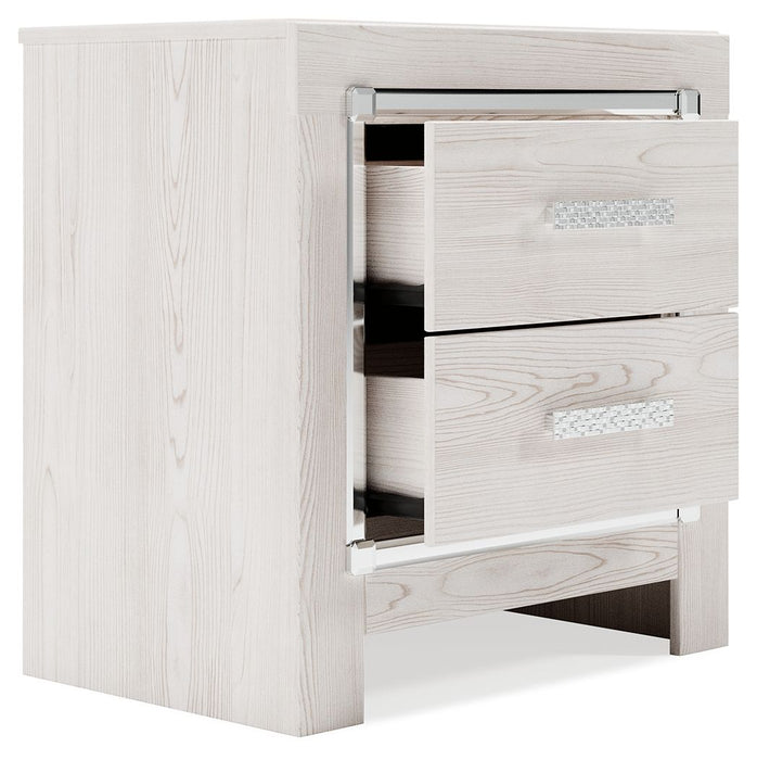 Altyra - White - Two Drawer Night Stand Sacramento Furniture Store Furniture store in Sacramento