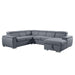 Hanley - Sectional Sofa - Gray Fabric Sacramento Furniture Store Furniture store in Sacramento