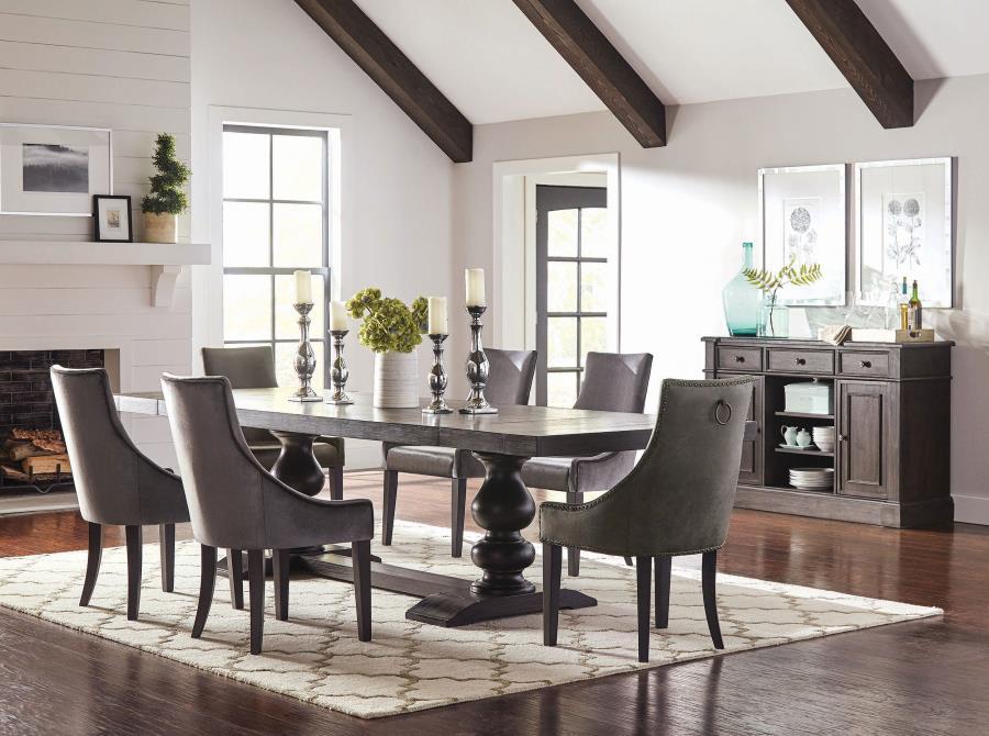 Phelps - Rectangular Trestle Dining Set