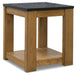 Quentina - Light Brown / Black - Rectangular End Table Sacramento Furniture Store Furniture store in Sacramento