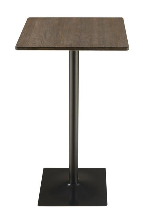 Cavalier - Square Bar Table - Dark Elm And Matte Black Sacramento Furniture Store Furniture store in Sacramento