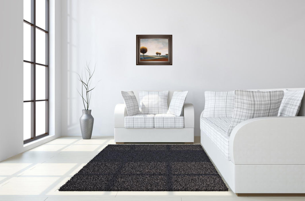 Tranquil Plains I By Ursula Salemink-Roos - Framed Print Wall Art - Dark Brown