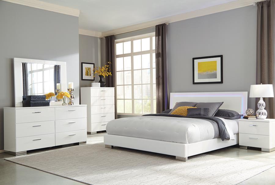 Felicity - Panel Bed with LED Lighting Sacramento Furniture Store Furniture store in Sacramento