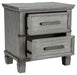 Russelyn - Gray - Two Drawer Night Stand Sacramento Furniture Store Furniture store in Sacramento