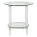 Polyanthus - End Table - Clear Acrylic, Chrome & Clear Glass Sacramento Furniture Store Furniture store in Sacramento