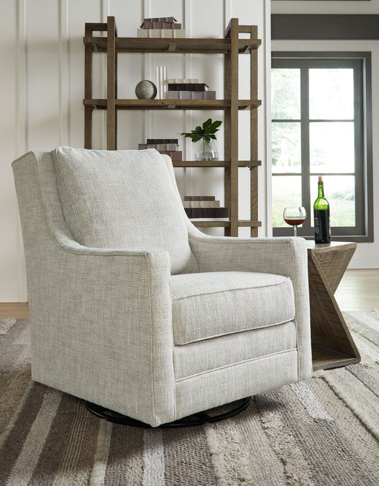 Kambria - Fog - Swivel Glider Accent Chair Sacramento Furniture Store Furniture store in Sacramento