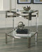 Chaseton - Clear / Silver Finish - Accent Table Sacramento Furniture Store Furniture store in Sacramento