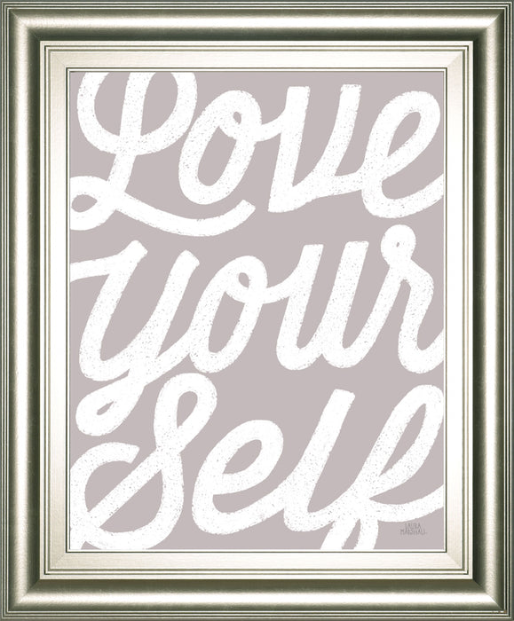 Positivity VIII By Laura Marshall - Framed Print Wall Art - Gray