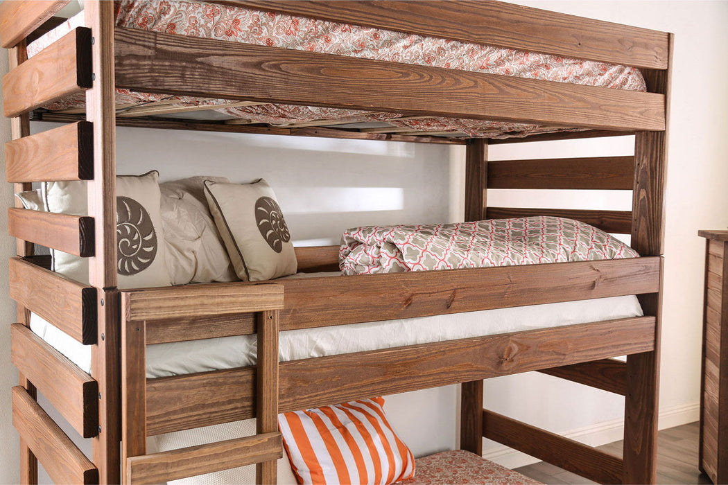 Pollyanna - Twin Bed With 3 Slat Kits - Mahogany