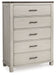 Darborn - Gray / Brown - Five Drawer Chest Sacramento Furniture Store Furniture store in Sacramento