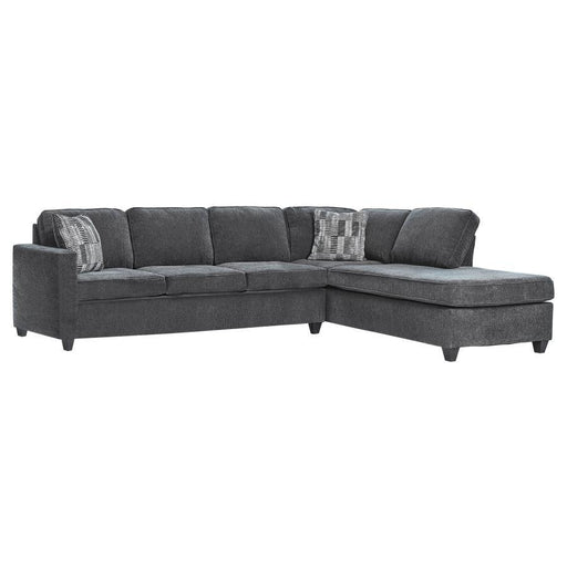 Mccord - 2 Piece Cushion Back Sectional - Dark Gray Sacramento Furniture Store Furniture store in Sacramento