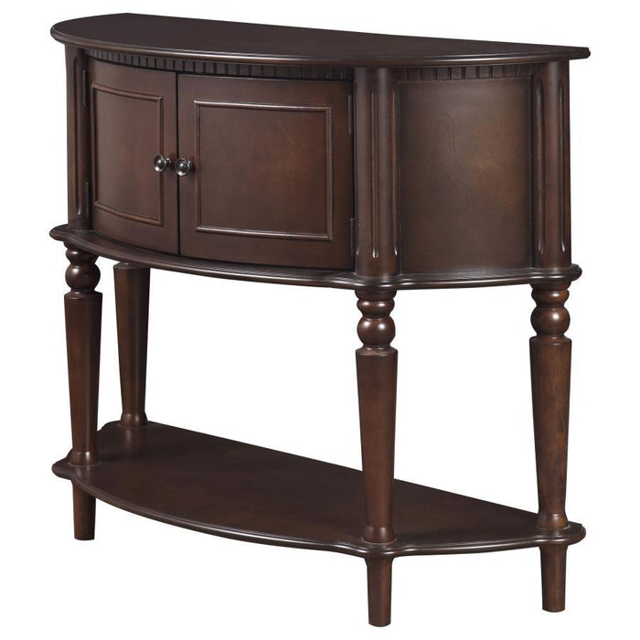 Brenda - Console Table With Curved Front - Brown Sacramento Furniture Store Furniture store in Sacramento
