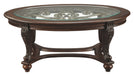 Norcastle - Dark Brown - Oval Cocktail Table Sacramento Furniture Store Furniture store in Sacramento