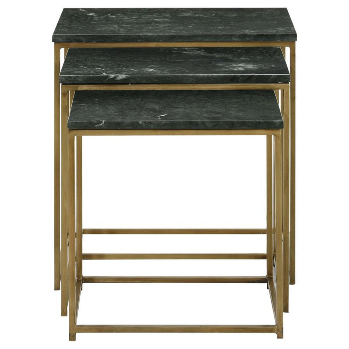 Medora - 3-Piece Nesting Table With Marble Top Sacramento Furniture Store Furniture store in Sacramento