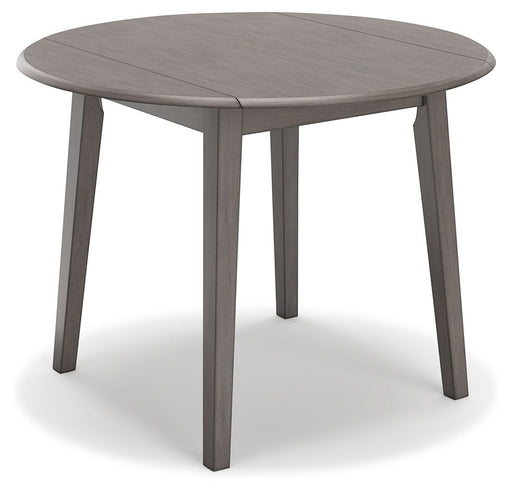 Shullden - Gray - Round Drm Drop Leaf Table Sacramento Furniture Store Furniture store in Sacramento