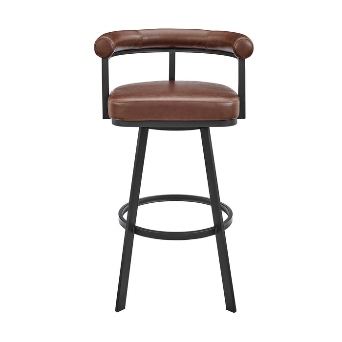 Magnolia - Swivel Stool - Black Metal