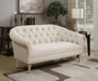 Billie - Tufted Back Settee With Roll Arm - Natural Sacramento Furniture Store Furniture store in Sacramento