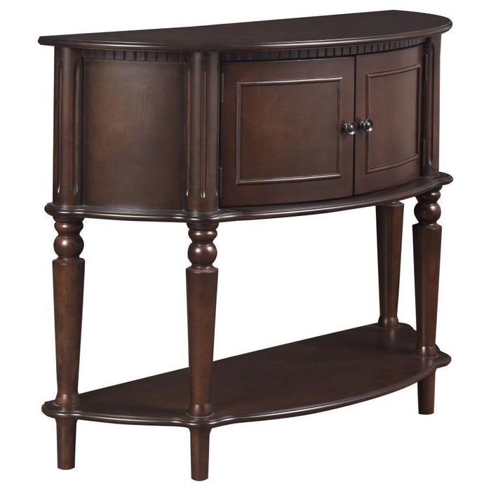 Brenda - Console Table With Curved Front - Brown Sacramento Furniture Store Furniture store in Sacramento
