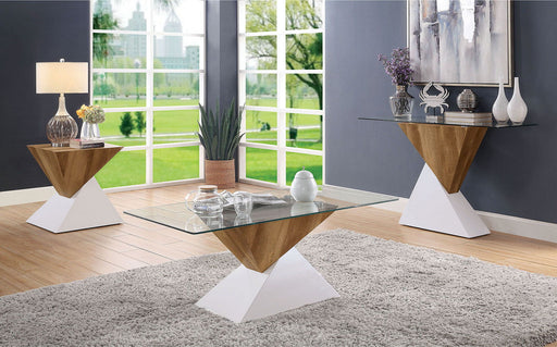 Bima - End Table - White / Natural Tone Sacramento Furniture Store Furniture store in Sacramento