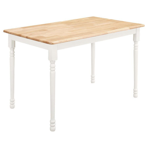 Taffee - Rectangle Dining Table - Natural Brown And White Sacramento Furniture Store Furniture store in Sacramento