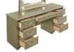 Beaumont - 7-Drawer Vanity Desk With Lighting Mirror - Champagne Sacramento Furniture Store Furniture store in Sacramento