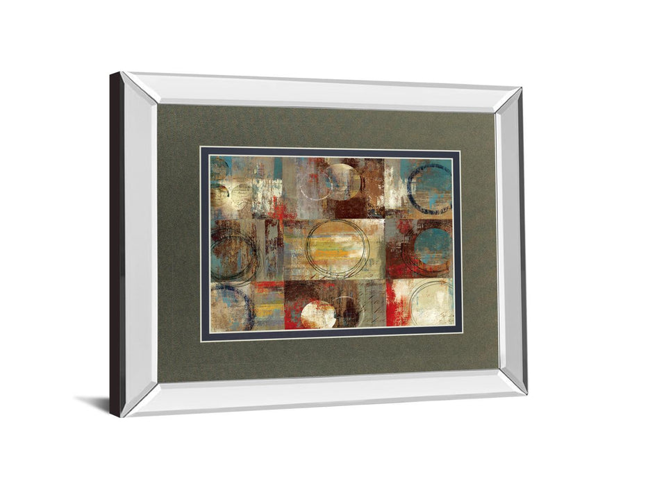 All Around Play By Tom Reeves - Mirror Framed Print Wall Art - Red