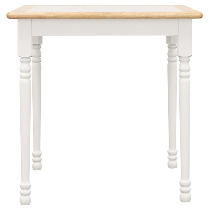 Carlene - 5 Piece Square Windsor Dining Table Set - White