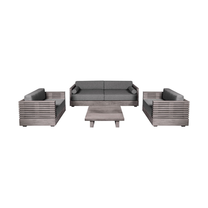 Vivid - Outdoor Patio 4 Piece Conversation Set