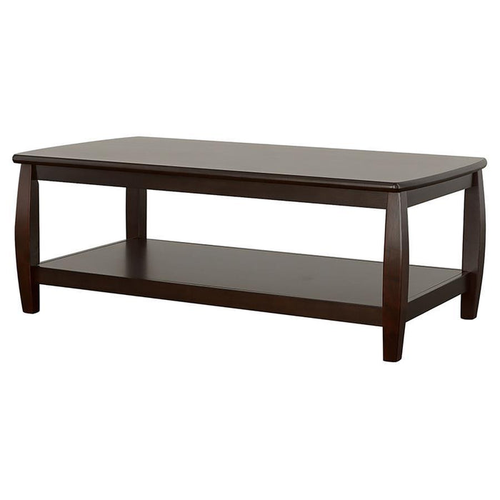 Dixon - Rectangular Coffee Table With Lower Shelf - Espresso Sacramento Furniture Store Furniture store in Sacramento