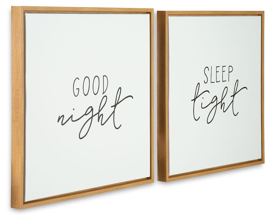 Olymiana - White / Black - Wall Art Set (Set of 2) Sacramento Furniture Store Furniture store in Sacramento