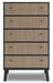 Charlang - Black / Gray - Five Drawer Chest Sacramento Furniture Store Furniture store in Sacramento