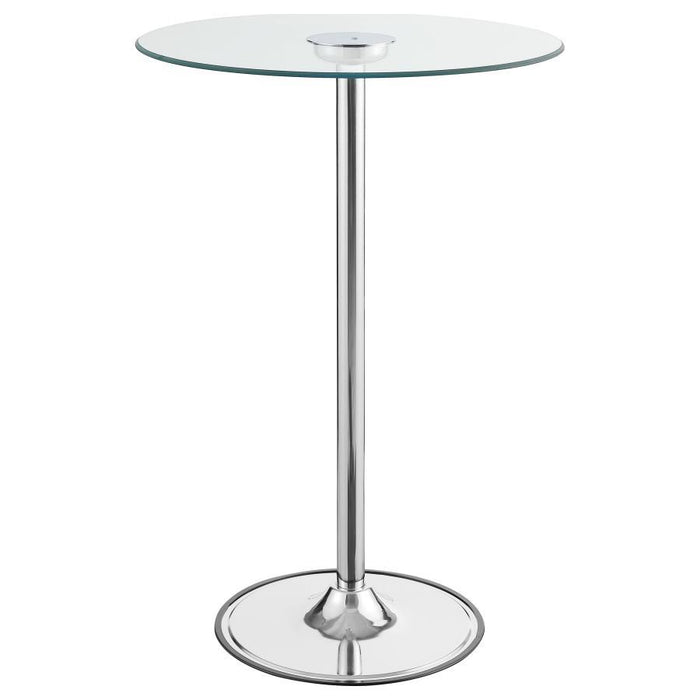 Thea - Led Bar Table - Chrome And Clear Sacramento Furniture Store Furniture store in Sacramento