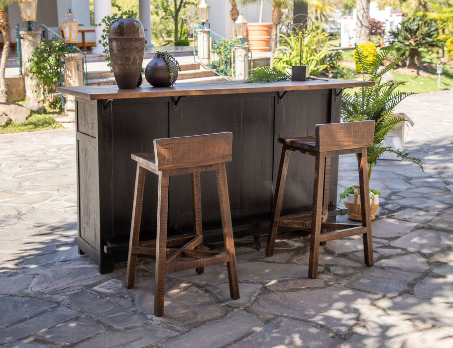 Pueblo - Wooden Seat & Base Stool