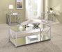 Provins - 3 Piece Occasional Table Set - Clear Mirror And Chrome Sacramento Furniture Store Furniture store in Sacramento