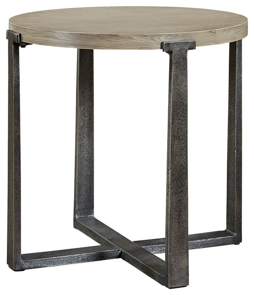 Dalenville - Gray - Round End Table Sacramento Furniture Store Furniture store in Sacramento